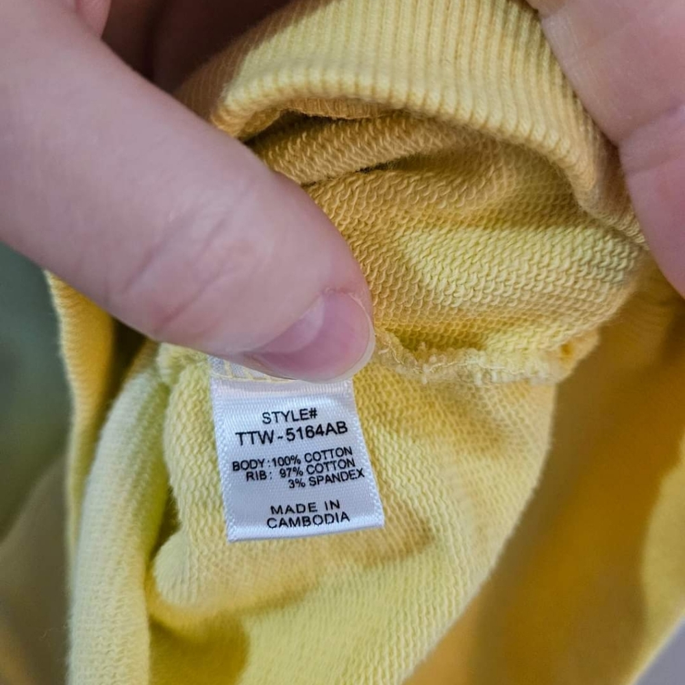 Zenana Dip Dye Balloon Sleeve Crewneck - Picture 4 of 5